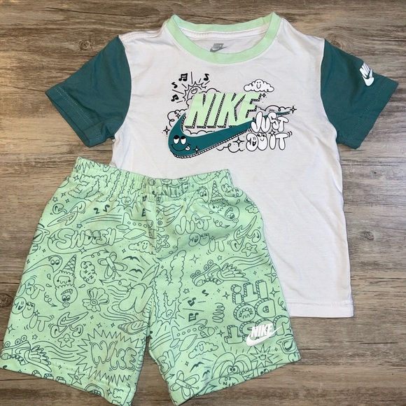 Nike Kids Outfit – T-Shirt & Shorts Set (Size 7) - Picture 11 of 15